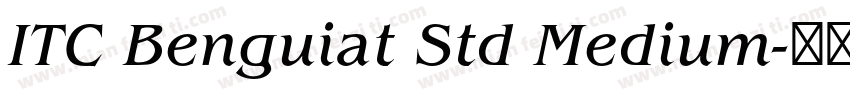 ITC Benguiat Std Medium字体转换
